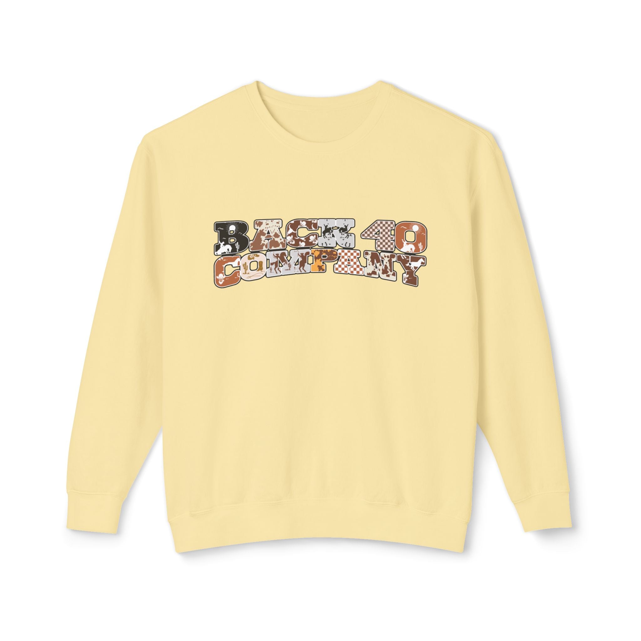 Women's Comfort Color Back 40 Company Crewneck