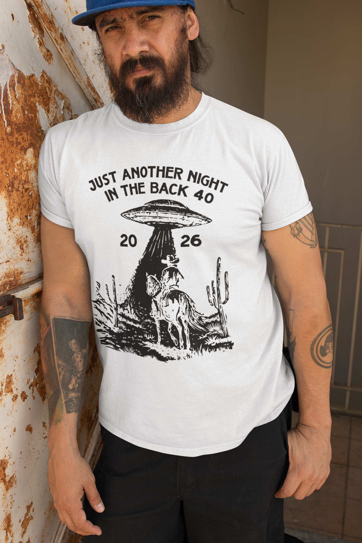 Men's Night in The Back 40 Tee